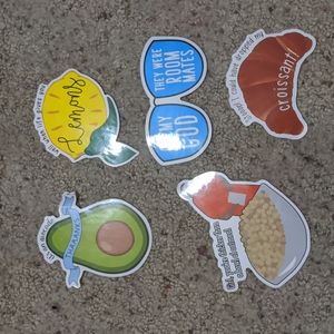 5 pack of stickers